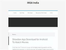 Tablet Screenshot of insaindia.org